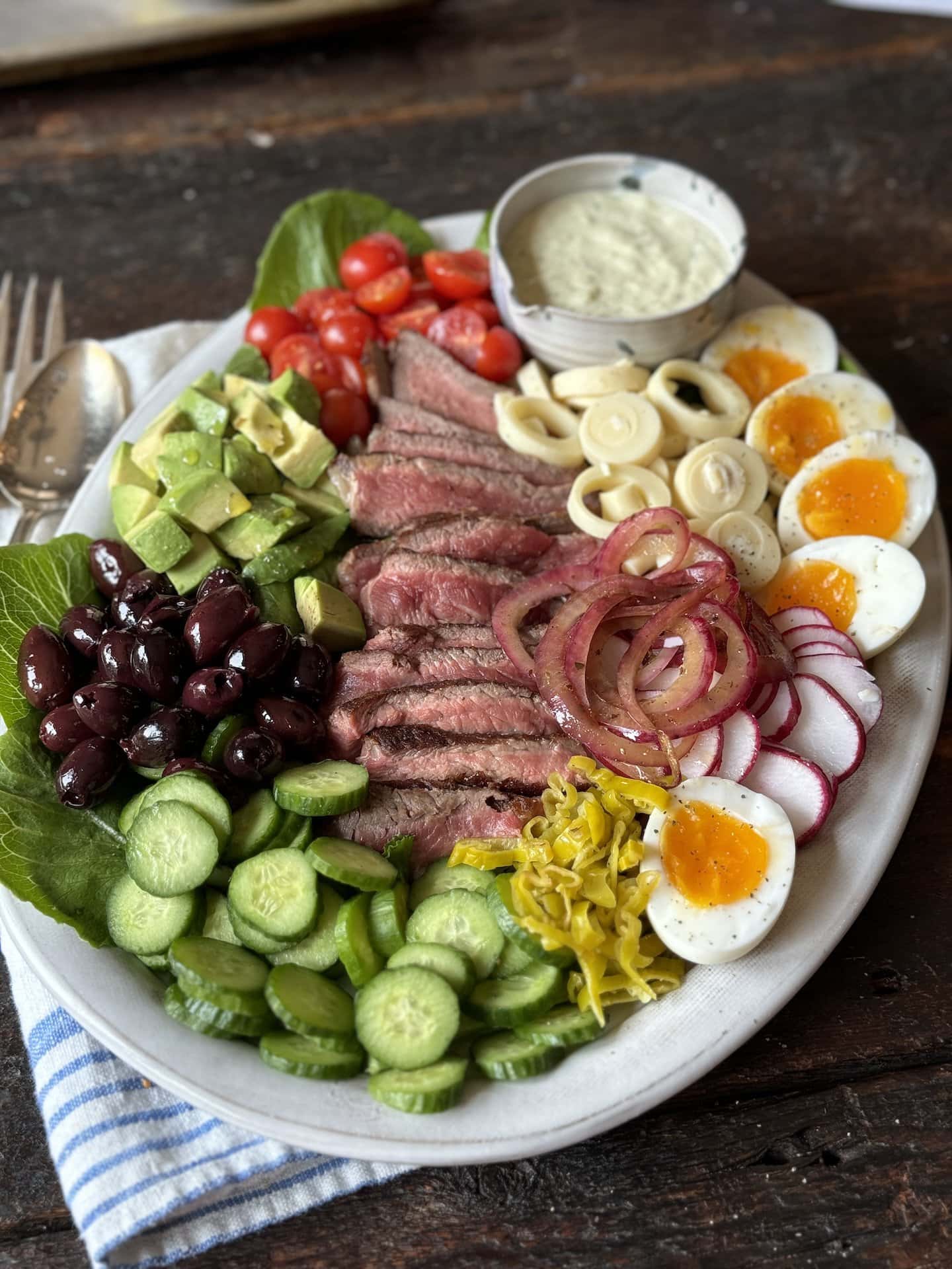 best dressing for steak salad Grilled Recipe Steak Salad Buttermilk Dressing -