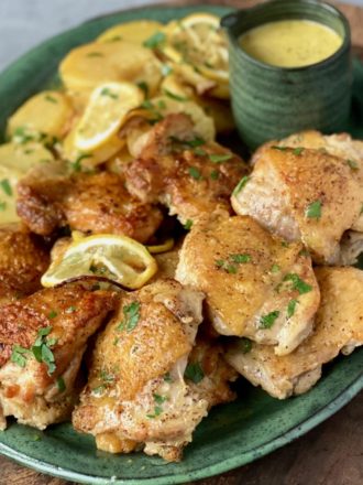 Crispy Citrus Chicken Thighs