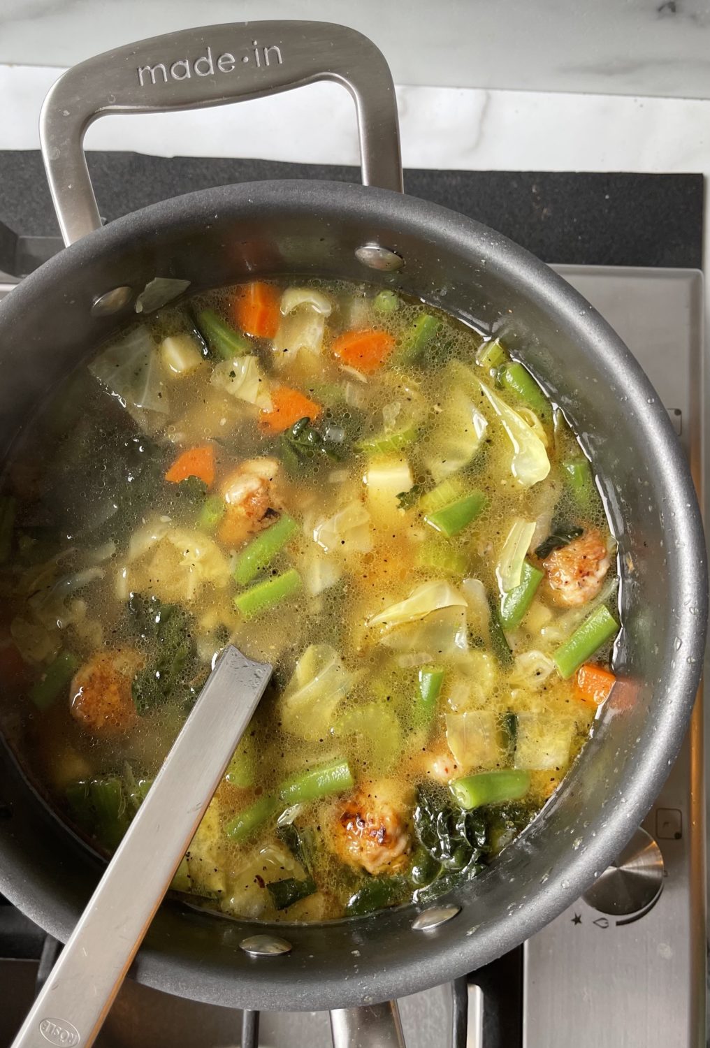 soup in made in saucepan