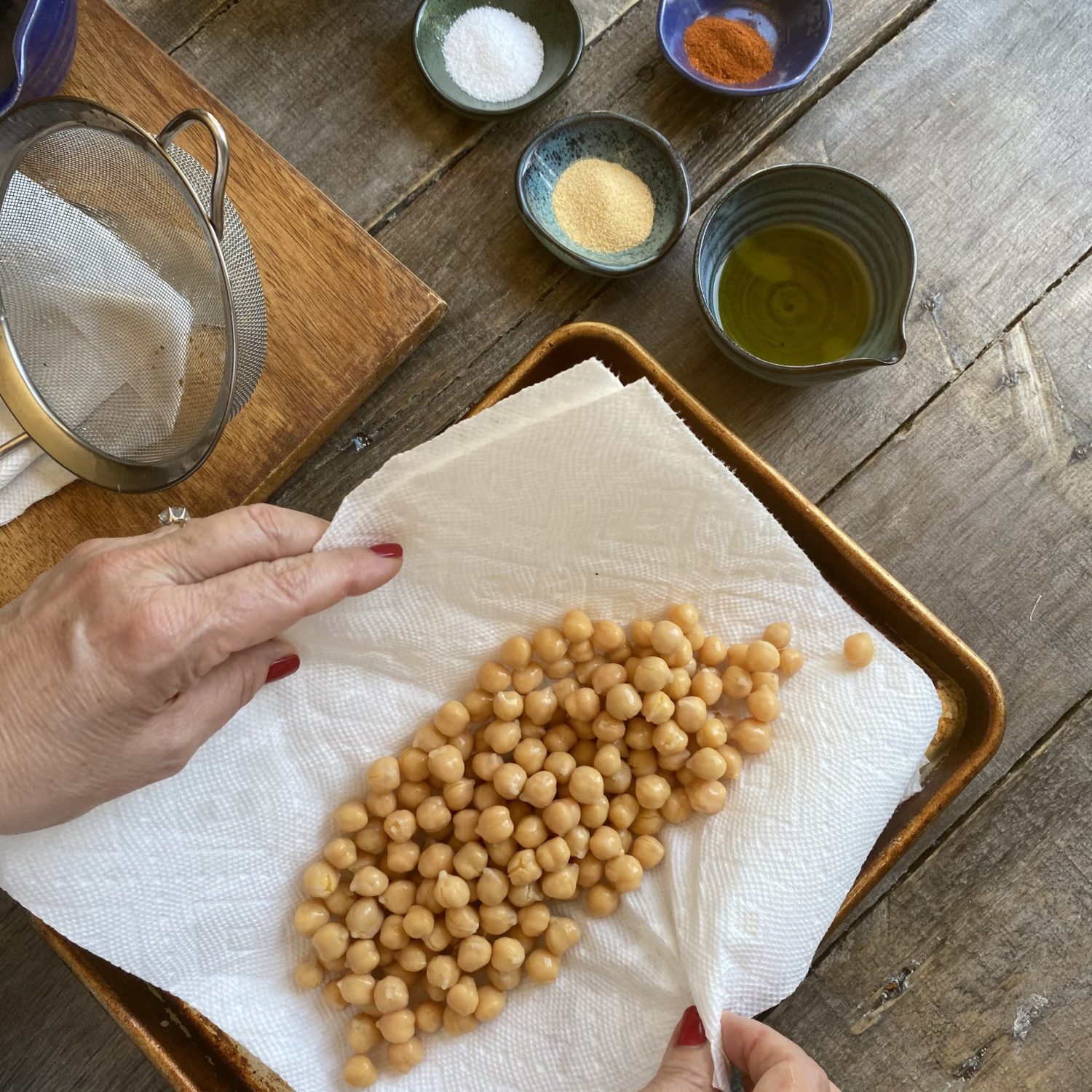 chickpeas and spices