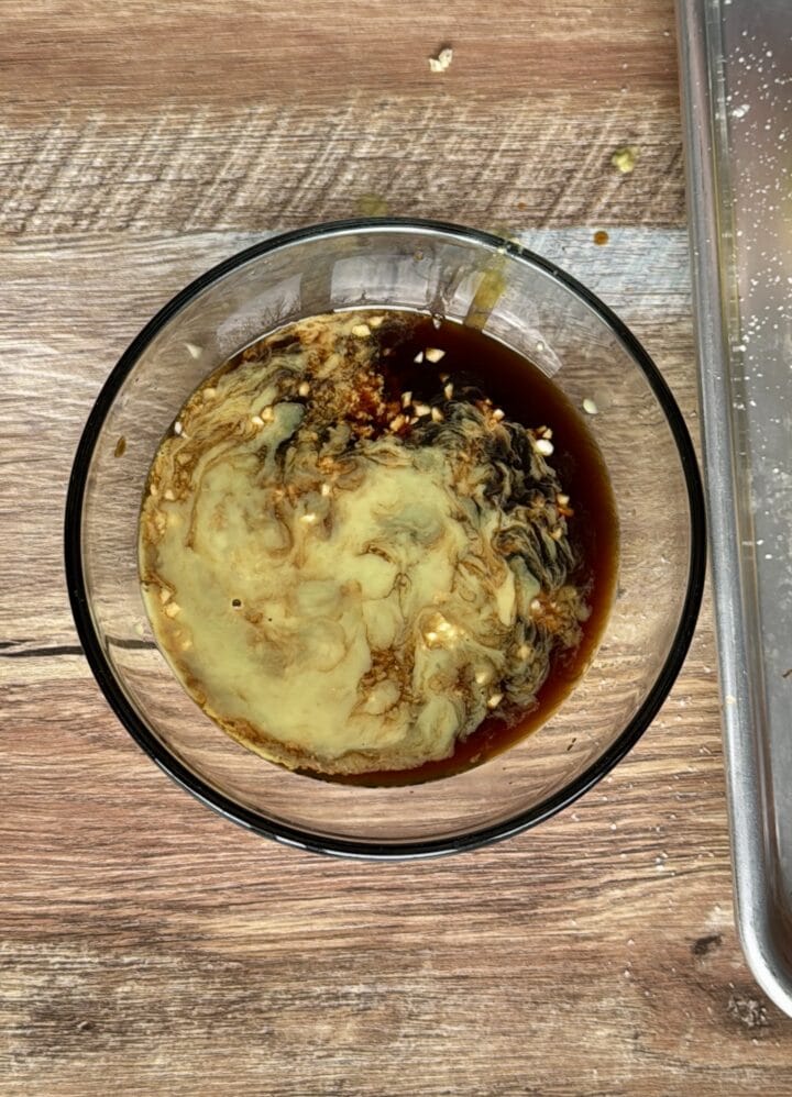 stir fry infuser ingredients in a glass bowl