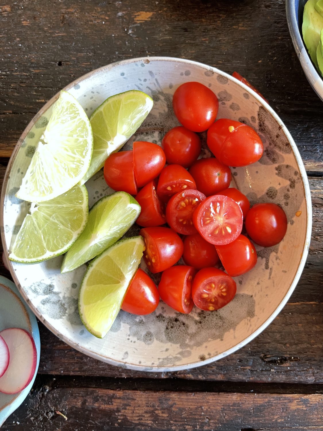 limes and tomatoes