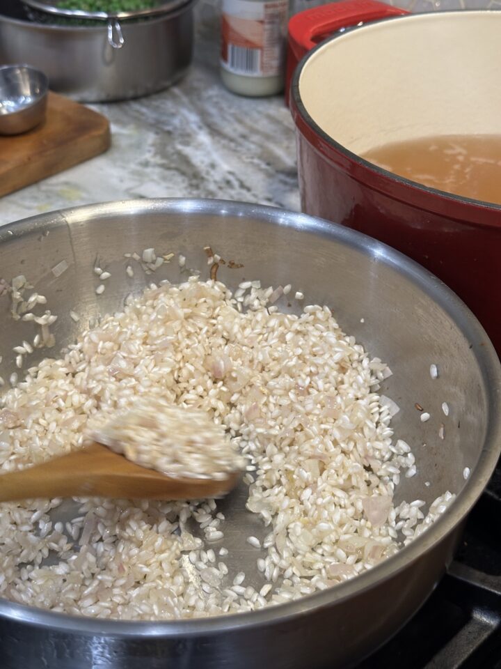 starting risotto