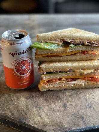 spindrift and club sandwich