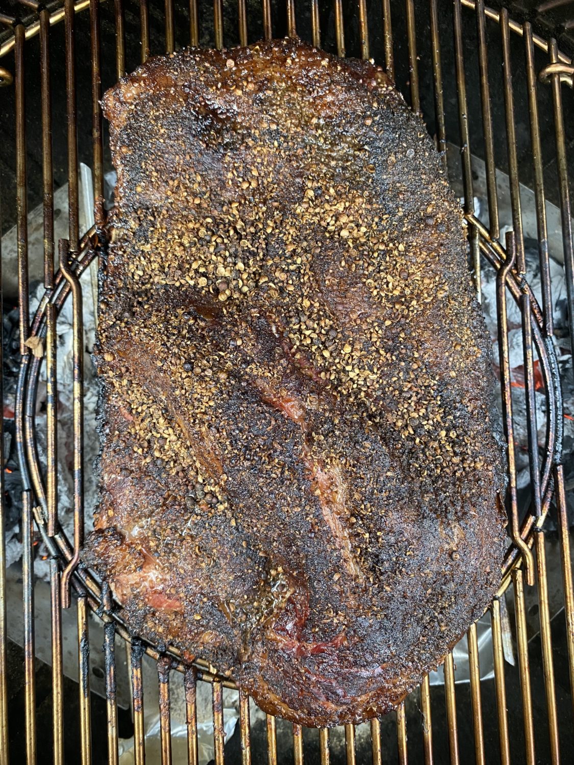 brisket on the grill