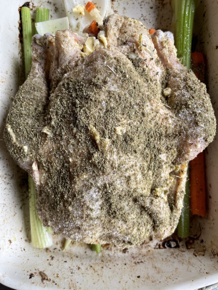 chicken with poulty seasoning