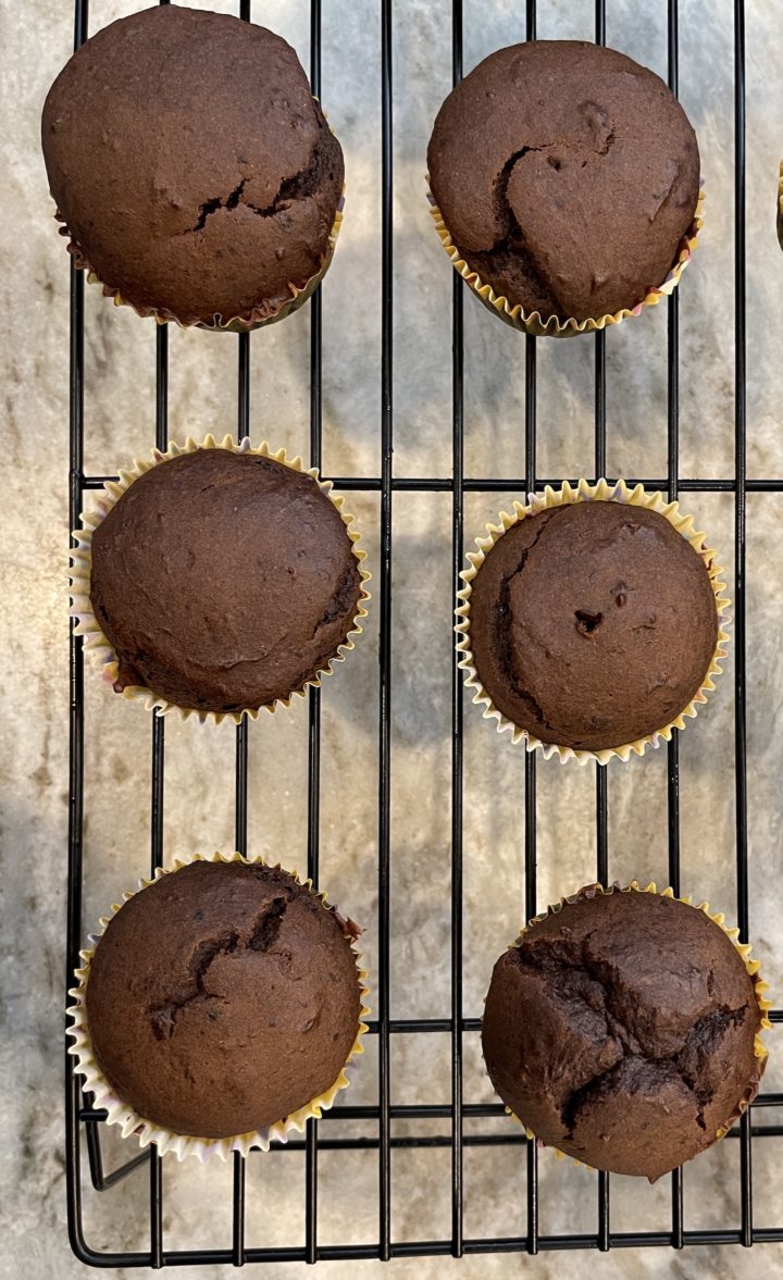 cupcakes on a cooling rack