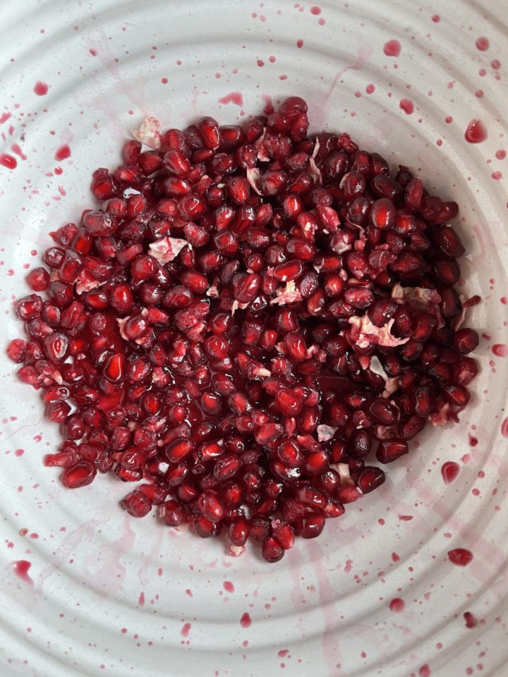 Pomegranates in a bowl