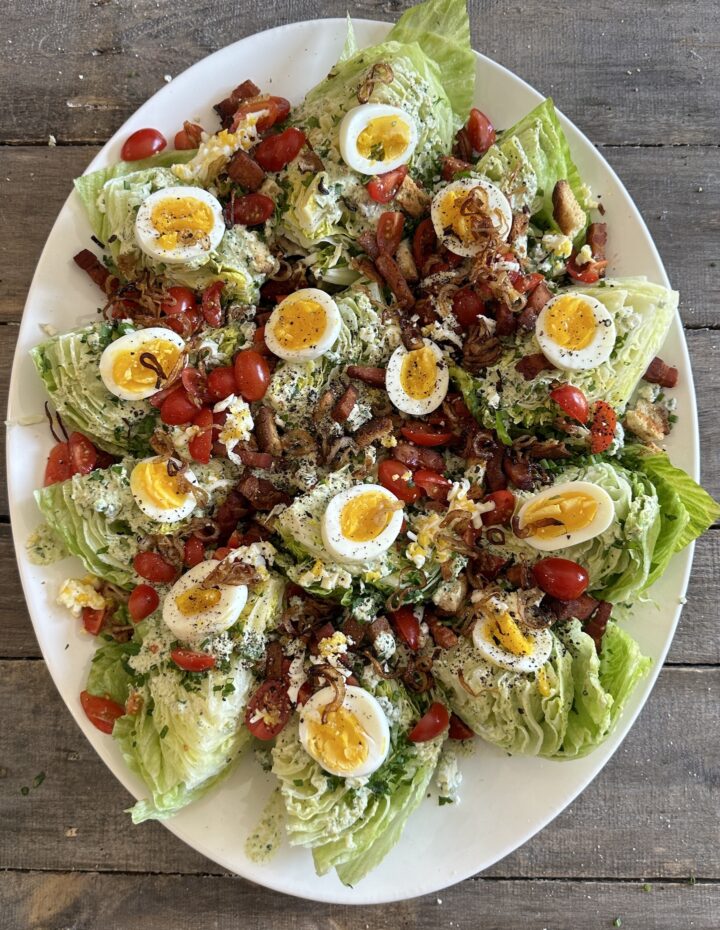 Whole30 Wedge Salad ready to serve.