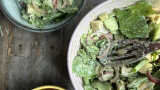 Whole30 Green Goddess Salad With Crispy Passport Chicken