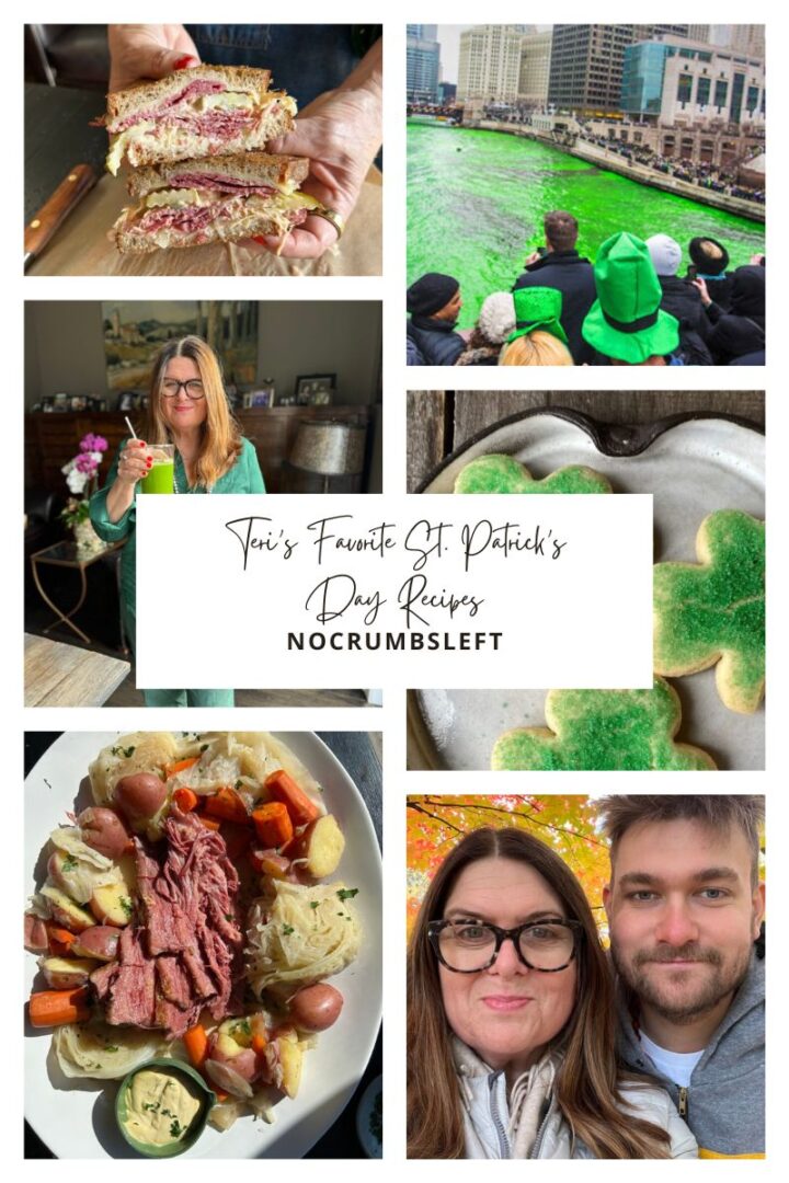 St Patricks Day collage of images.