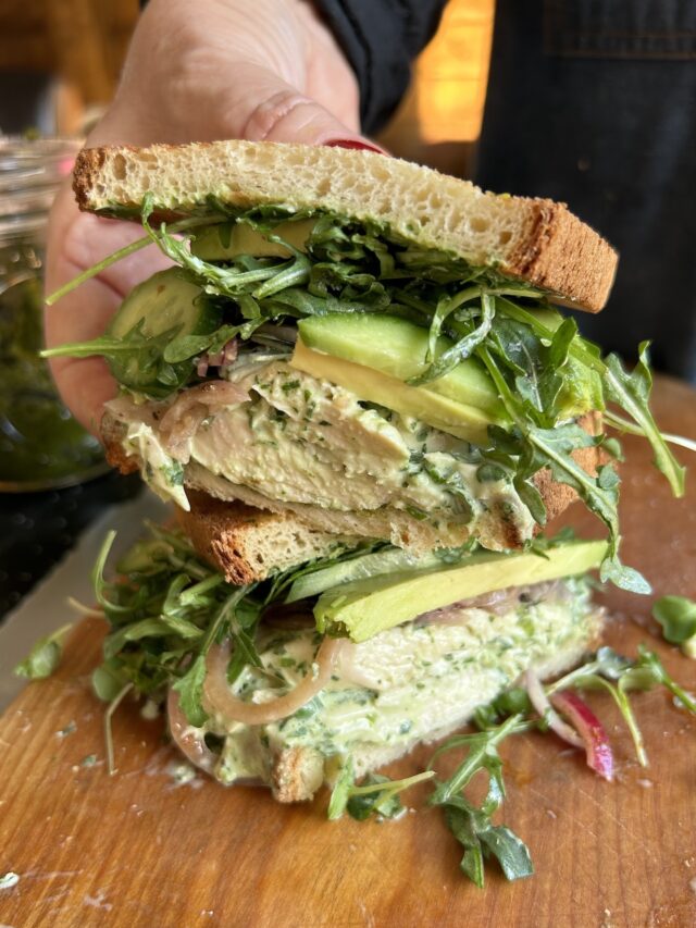 Fresh, Flavorful, and Green: The Ultimate Chicken Salad Recipe Sandwich