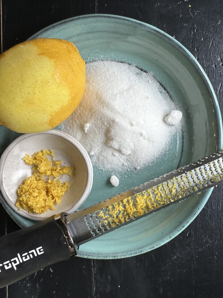 lemon sugar ingredient shot