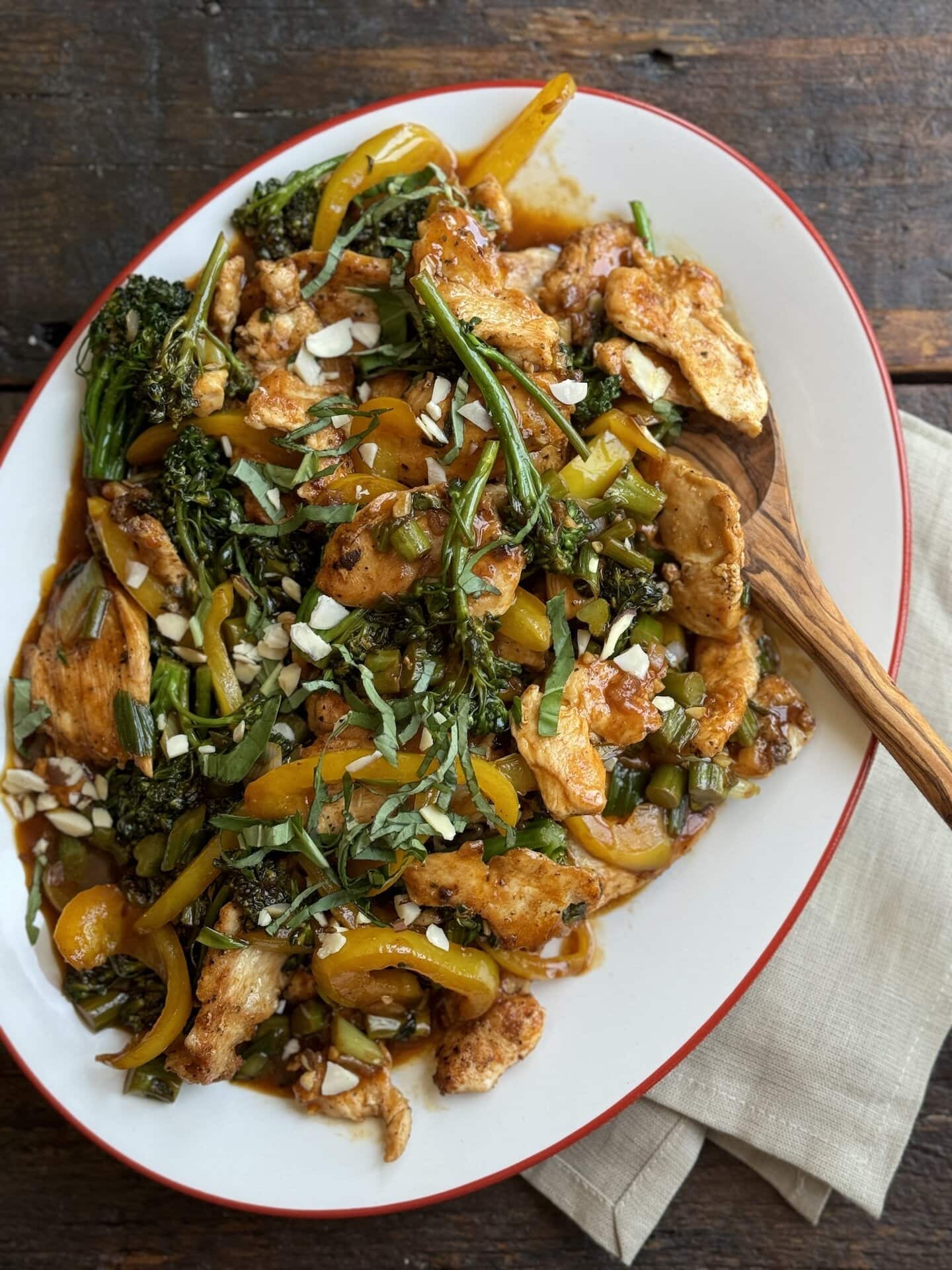 鶏 Whole30 Spicy Citrus Chicken Stir Fry - nocrumbsleft