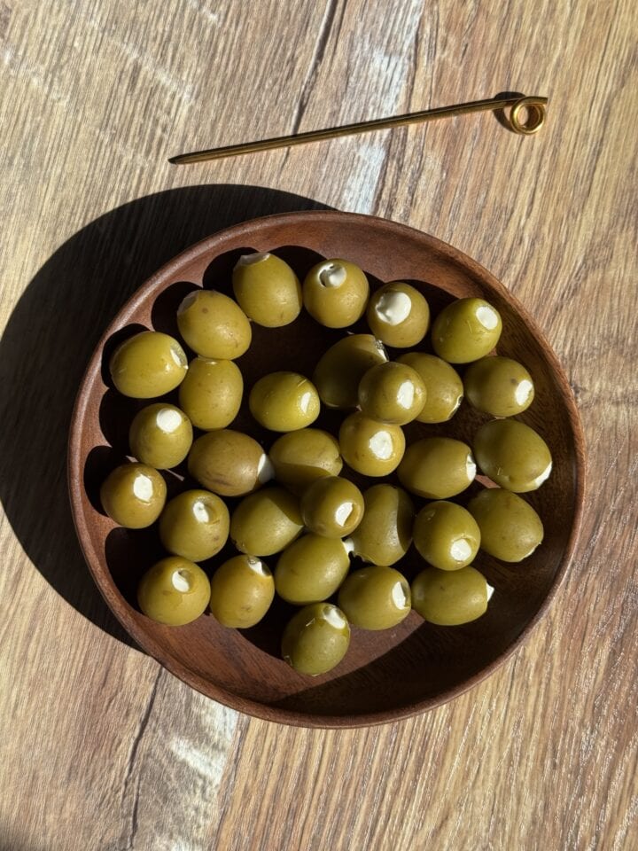olives stuffed with dirty martini dip