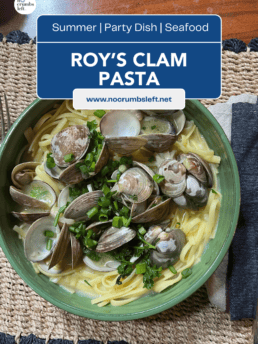 image for pinning clam pasta on pinterest