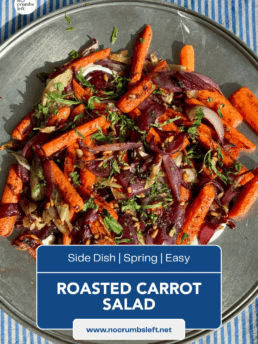 image for pinning roasted carrot salad on pinterest