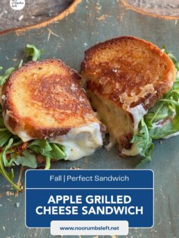image for pinning apple grilled cheese recipe on pinterest